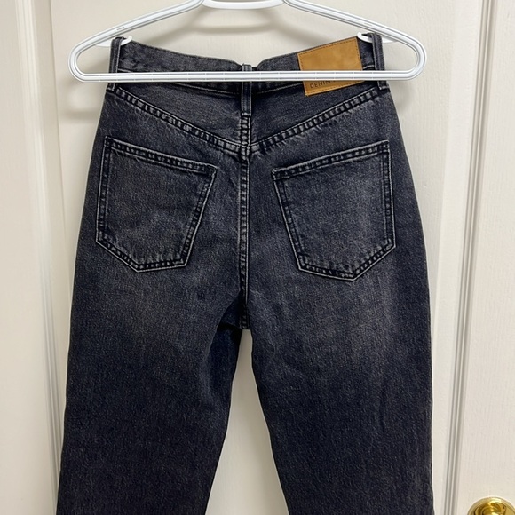 Denim Forum The Joni High Rise Loose 32l Size 24 Black - Picture 8 of 9